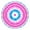 Colorful Mandala Tie, variant on Blue Tie Dye Spiral Pattern Round Fitted Tablecloth with Elastic Edge,Dining Table Cover Waterproof,Outdoor Round Tablecloth for Camping,Dining,Indoor and Outdoor