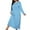 Light Blue, variant on Oksale Cute Love Hearts Graphic Sleep Dress for Women Plus Size Long Sleeve Nightgowns Casual Crew Neck Night Dress for Home Ultra Soft Loose Fit Maxi Loungewear 2025 Light Blue S