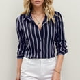 thumbnail image 2 of Lixiuxyad Long Sleeved Tops Womens Ladies Fashionable Striped Loose Long Sleeved Shirt, 2 of 6