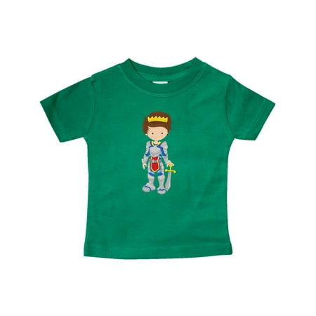 

Inktastic Boy Prince Brown Hair Knight In Shining Armor Gift Baby Boy T-Shirt