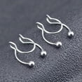 thumbnail image 7 of HOOUN Nose Hoop Ring Clicker Jewelry Gem Nose Clip Cuff Non Piercing Stud Nostril-qy@-A, 7 of 7