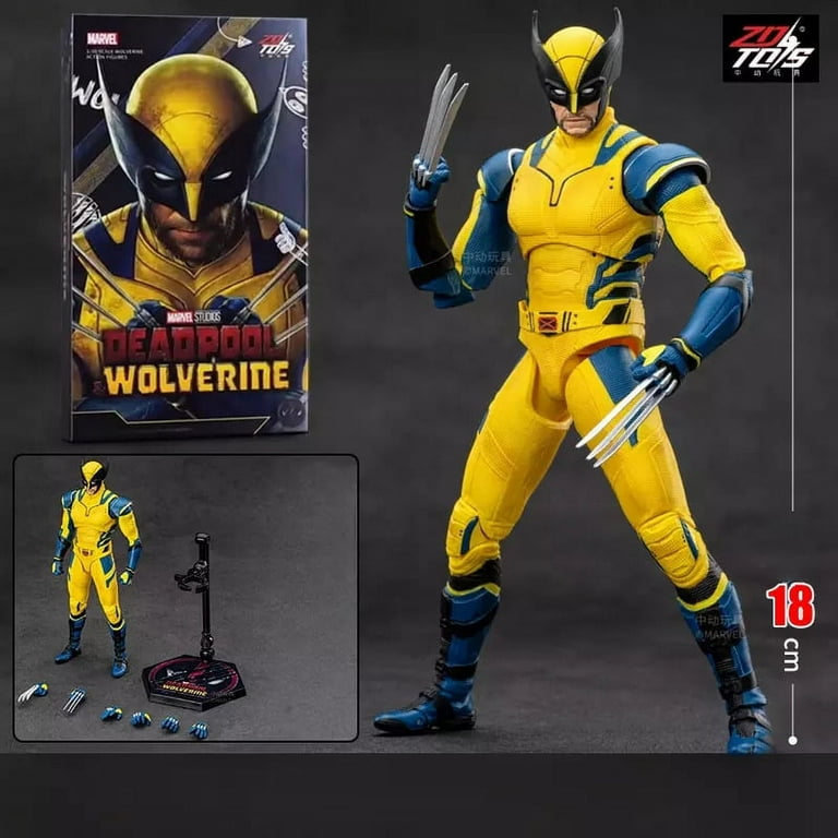 Deadpool & Wolverine フィギュア&ネックレス2種セット ZD Toy 1:10 Deadpool & Wolverine Action Figure Toy