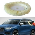 thumbnail image 3 of Yeacher 2pcs Polishing Pads Natural Wool Buffing Pad Kit Polishing Disk for Compound Cutting Car, 3 of 8