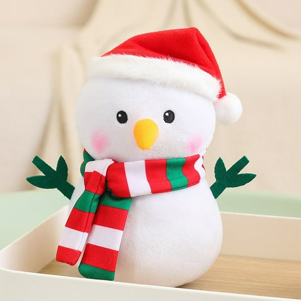 Fiudx Ofertas y liquidaciones Muñeco de nieve navideño Cervatillo Regalo de Navidad Muñeco de peluche Muñeco navideño Muñeco de tela Regalo de vacaciones para niños y niñas Regalo de cumpleaños Marró