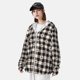 thumbnail image 3 of Fotbe Black Plaid Heart Chaqueta con Protección Solar UPF 50+ para Hombre y Mujer, Camisa con Capucha y Bolsillos-Large, 3 of 7