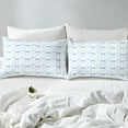 thumbnail image 3 of Bow Twin Bedding Sets,Blue Watercolor Bowknot Comforter Cover Geometric Check Cute Bow Duvet Cover,Blue White Bow Quilt Cover 1 Pillow Case, 3 of 5