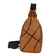 thumbnail image 3 of Mochila de pecho de rugby para mujer y hombre, bolso de hombro tipo mochila Marrón claro, 3 of 9