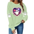 thumbnail image 1 of Heisall Womens Hoodies Halloween Print Round Neck Long Sleeve Loose Casual Sweatshirts, 1 of 8