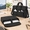 Black, variant on Monitor Carrying Case 24-27 Inch Padded Travel Bag