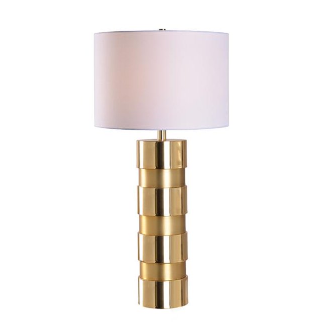 Kenroy Home 35247GLD 1-150W Leland Incandescent Table Lamp, Shiny Gold & Matte Gold