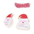 thumbnail image 1 of CIMAXIC christmas 200Pcs Christmas Santa Tags Hanging Paper Tags Xmas Tree Decorative Tags,3.15"X2.68"X0.04", 1 of 4