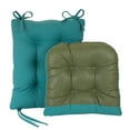 thumbnail image 4 of Klear Vu Gripper Non-Slip Omega 2-Piece Rocking Chair Cushion Set, Teal Blue, 4 of 4