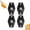 Black 4 PCS, variant on 8 Pack Adhesive Caster Wheels, 360° Swivel Sticky Appliance Rollers, Small Casters Sticky Pulley for Kitchen Appliance, Trash Can, Storage Box & Small Furniture (White 4 PCS)