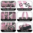 thumbnail image 3 of Teacher Tote Bag,Pioneer Flower Floral Print Pattern Teacher Utility Tote Bag,Large Work Tote Bags for Women with Multiple Pockets,Top Zipper Closure,13.8x10.6x6.7 Inch, 3 of 5