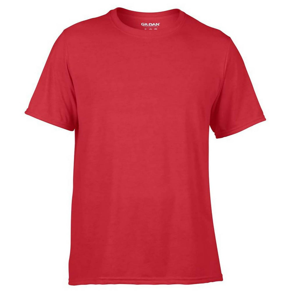 Gildan - Gildan Classic Fit Mens Large Adult Performance Short Sleeve T-Shirt, Red - Walmart.com
