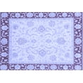 thumbnail image 1 of Ahgly Company Machine Washable Indoor Rectangle Oriental Blue Traditional Area Rugs, 7' x 9', 1 of 4