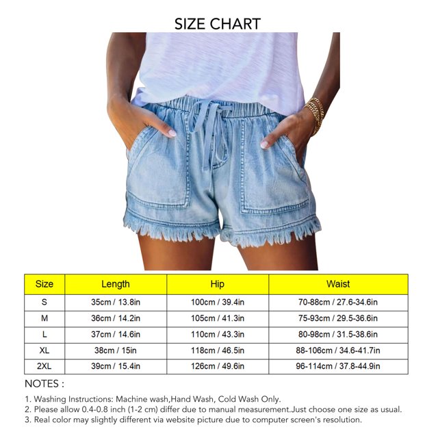 Pantalones cortos con cordón para mujer Pantalones cortos con cintura elástica para mujer Pantalones cortos casuales para mujer Pantalones cortos casuales de verano para mujer ANGGREK Otros