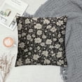 thumbnail image 2 of JEUXUS Vintage Floral Pillow Covers Black Old White Floral Outdoor Decorative Throw Pillow Covers Farmhouse Rustic Pillowcases Cushion Covers For Couch Bedroom Sofa Chair Car, 2 of 5