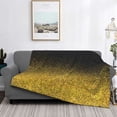 thumbnail image 2 of Fotbe Gold Glitter Gradient Manta de Franela con Estampado, Manta Ultrasuave para Cama, Sofá, Auto, Hipoalergénica y Antibolitas-60"x50", 2 of 6