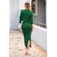 thumbnail image 2 of Conjunto de Suéter para Mujer PRETTYGARDEN en Punto acanalado Crop Top y Falda XL, 2 of 8