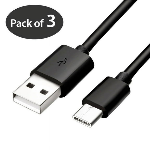 3x 3FT USB Type C Cable Fast Charging Cable USB-C Type-C 3.1 Data Sync Charger Cable Cord For Samsung Galaxy S9 S9  Galaxy S8 S8 Plus Nexus 5X 6P OnePlus 2 3 LG G5 G6 V20 HTC M10 Google Pixel XL