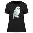 thumbnail image 1 of White Owl With Brown Eyes Tee Men's -Image by Shutterstock, 1 of 1