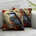 thumbnail image 2 of Nawypu  Pillow Cover Snowy Wreath Christmas Winter Bird Lumbar Pillow Covers 2PCS Farmhouse Wreath Bird Red Outdoor Throw Pillows Decorative Invisible Zipper Design for Sofa Home Decor, 2 of 6