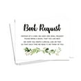 thumbnail image 1 of Inkdotpot 30 Books For Baby Shower Request Cards Bring A Book Instead Of A Card Greenery Floral Baby Shower Invitations Inserts Games, 1 of 6