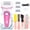 Pink, variant on 13 in 1 Electric Foot Scrubber to Remove Dead Skin with 3 Roller Heads 2 Speed & Battery Display for Pedicure Kit,White