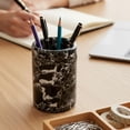 thumbnail image 2 of Radicaln Black Marble Stationary Holder 4" – Pencil Stand for Desk, Makeup Brush Holder, Toothbrush Organizer, Office Supplies Caddy, Minimalist Décor, 2 of 6