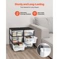 thumbnail image 3 of 2 Pack Plastic Storage Drawers 6 Drawer Organizer Clear Bins for Office Craft Room Classroom Home Closet Dresser, 3 of 6