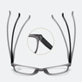 thumbnail image 4 of Womens Square Oversized Square Tortoiseshell Reading Glasses 3.00 Mens Clear Frame Classic Spring Hinge Readers +3.00, 4 of 5