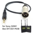 thumbnail image 1 of Cable De Audio Cable De Audio Cable de audio de 3,5 mm XLR de 3 pines para grabación de sonido de micrófono Sony UWP D11 D21, 1 of 5