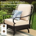 thumbnail image 5 of Sophia & William 4 Piece Metal Patio Balcony Furniture Set 5-Seat Outdoor Conversation Set with Spring Rocking Chairs and Coffe Table, 5 of 9