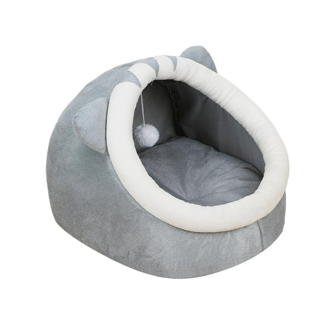 Cama Cueva para Gatos Salvador Antideslizante Gris L