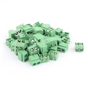 50Pcs 5.08mm Pitch 2P Male PCB Pluggable Terminal Block Connector