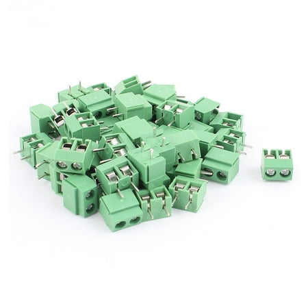 50Pcs 5.08mm Pitch 2P Male PCB Pluggable Terminal Block Connector