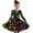 Multicolor, variant on Odeerbi Toddler Girls Skater Twirl A-Line Dress Long Sleeve Pleated Dancing Dress Spring Fall Dress 4-14 Years Children Love Printed Princess Dress Toddler Clothes Black