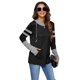 thumbnail image 4 of Sudadera con capucha AUSELILY de manga larga con orificios para los pulgares para mujer, negro y gris S, 4 of 5