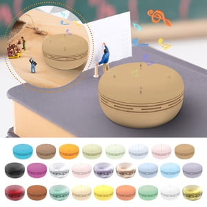 Sentmoon Haut-parleurs Bluetooth haut-parleur sans fil Macaron Haut-Parleur Bluetooth extérieur Portable Mini Burger rond Mini Conférencier pour les aventures de voyage, camping et randonnée