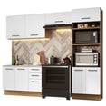 thumbnail image 1 of Cocina Integral 270cm Marrón/Blanco Agata Madesa 08, 1 of 5