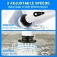 thumbnail image 5 of Electric rotating cleaning brush, household cordless cleaning brush, replaceable brush head, 90-minute working time, 3 adjustable sizes, suitable for bathrooms, shower tubs, glass and cars, 5 of 12
