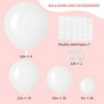 thumbnail image 2 of 129pcs White Balloons Different Sizes 18 12 10 5 Inch for Garland Arch,Party Latex Balloons for Birthday Party Wedding Anniversary Baby Shower Party Decoration, 2 of 14