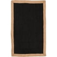 thumbnail image 2 of Indian Handmade Braided Inner Black Jute with Natural Jute Border Design Area Rug 3 x 7 Feet (91 cm x 213 cm), Floor Decor Rugs/Carpet, 2 of 4
