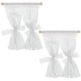 thumbnail image 1 of Dsseng 2 Pcs Dollhouse Curtains Tiny Models Miniatures Window Accessories Toy Room Accessory, 1 of 6