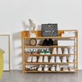 thumbnail image 3 of Shoe Rack, 5-Tier Bamboo Shoe Rack Organizer for Entryway Hallway, Beautiful Natural, 3 of 14