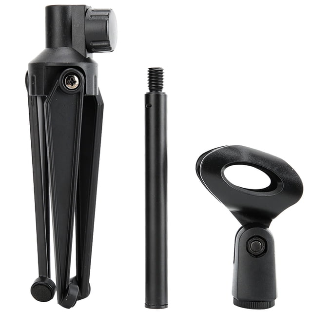 Soporte De Trípode De Mesa ABS Duradero Para Micrófono, Abrazadera De Micrófono De Escritorio Ajustable, Soporte De Clip Para Micrófono