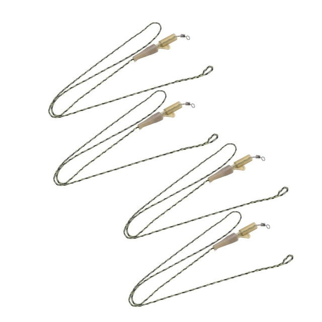 Camo Leaders, Lightweight Carp Fishing Tackle Replaceable Strong Practicability For Fishing Accessories 3 Piece Sub Line,RUBBER CLIP Combination,LEADCLIP Combination