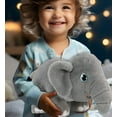 thumbnail image 6 of DolliBu Elephant Eco-Friendly Stuffed Animal – Soft Huggable Elephant, Adorable Playtime Elephant Plush Toy, Cute Safari Cuddle Gifts, Super Soft Plush Doll Animal Toy for Kids and Adults - 14 Inch, 6 of 9