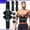 Three piece set blue, variant on CNV Complete Core Conditioning System with 8 Smart Modes, Wearable EMS Muscle Trainer for Abs and Arms, Digital LCD Display, USB Rechargeable Fitness Gear, Blue
